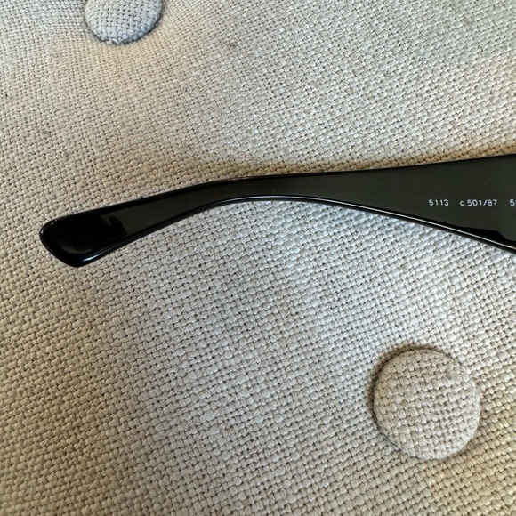 Chanel Camellia Sunglasses Black with White Flowers + Quilted Chanel Case - Picture 7 of 12